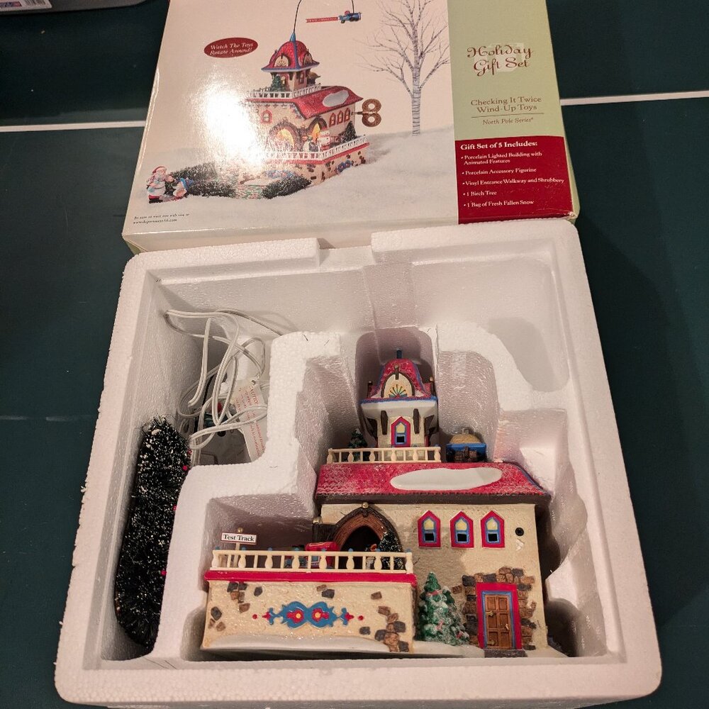 Department 56 North Pole Series Checking It Twice Wind-Up Toys